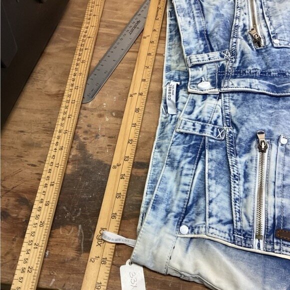 cowgirl argyle boho cozy grandpa dad Acid Washed Jeans Men’s Size  33/34 - Picture 3 of 4